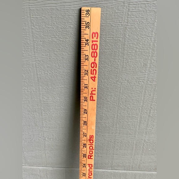 Vtg Grand Rapids Michigan Veenstra Dutch Boy Paints Advertisement Yard Stick - Picture 13 of 15
